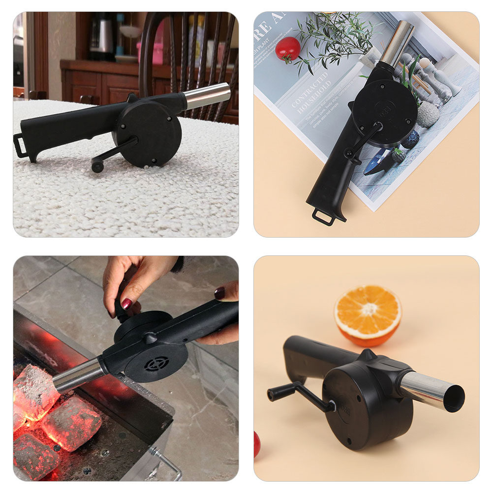 4 Peças Ventilador Manual com  - Outdoor Camping Fireplace avaliação e preço