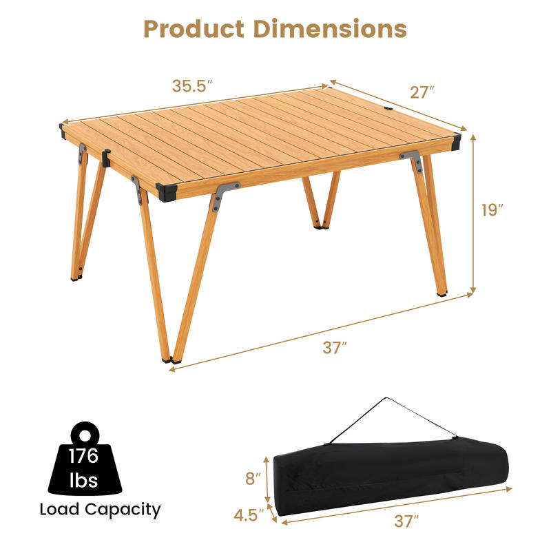 Mesa de Piquenique Dobrável In - Outdoor Camping Table With Storage avaliação e preço